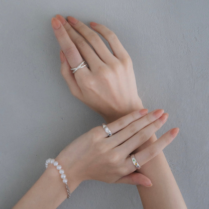 "Cross" ring/ SILVER, GOLD, MIX