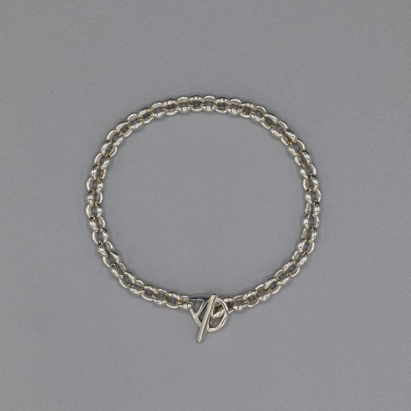 Round shape bracelet small,  medium Silver