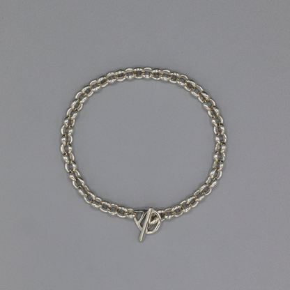 Round shape bracelet small,  medium Silver