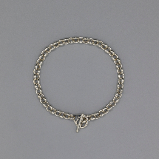 Round shape bracelet small,  medium Silver