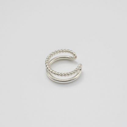 "Duality" ring / SILVER, GOLD