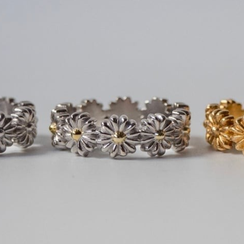 bloom ring 01/ Silver, Gold, MIX
