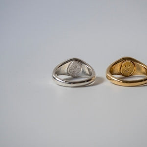nikochan ring/ Silver, Gold