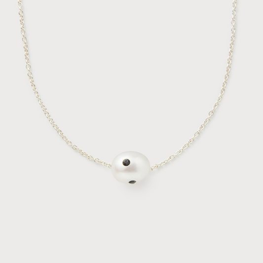 Signature Polkadots Necklace (White・Black)