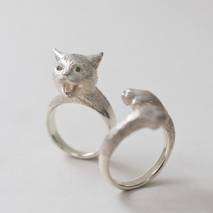 ring talkative cat claw cross