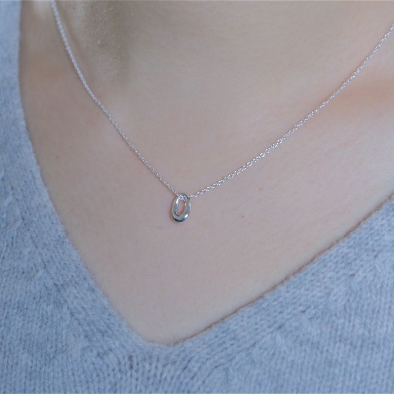 organic circle necklace：サークルネックレス