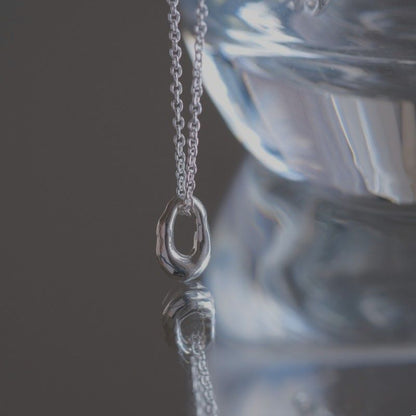 organic circle necklace：サークルネックレス