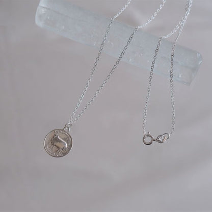 Eigðu góðan dag necklace　silver925　羊コインネックレス　シルバー