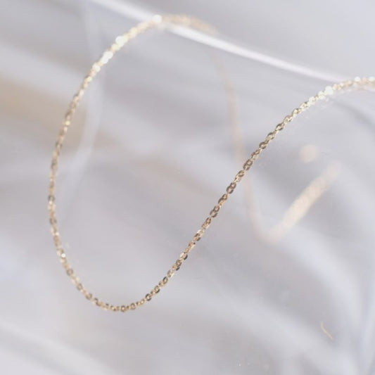 K10yg glitra chain necklace チェーンネックレス
