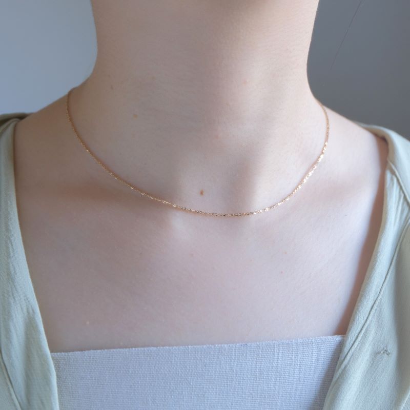 K10yg glitra chain necklace チェーンネックレス