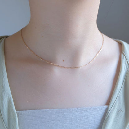 K10yg glitra chain necklace チェーンネックレス