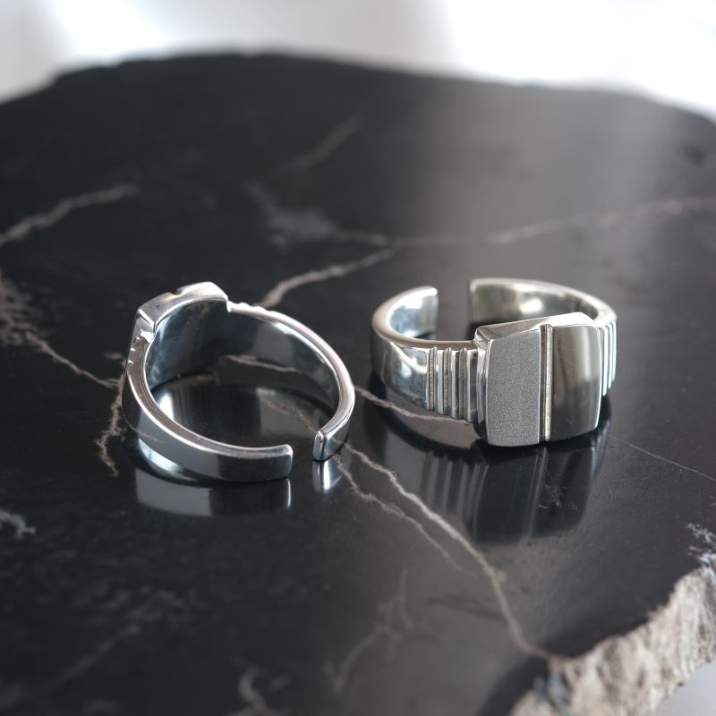 ljós og skuggi ring　シグネットリングL