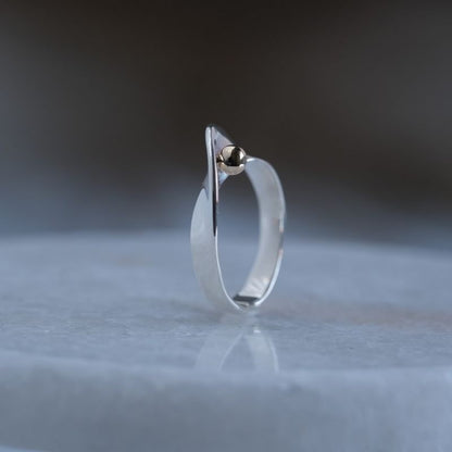 "flæði ring" シルバー×K10YG