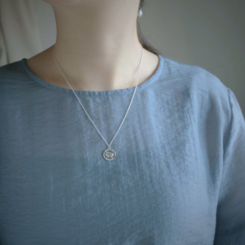 Eigðu góðan dag necklace　silver925　羊コインネックレス　シルバー
