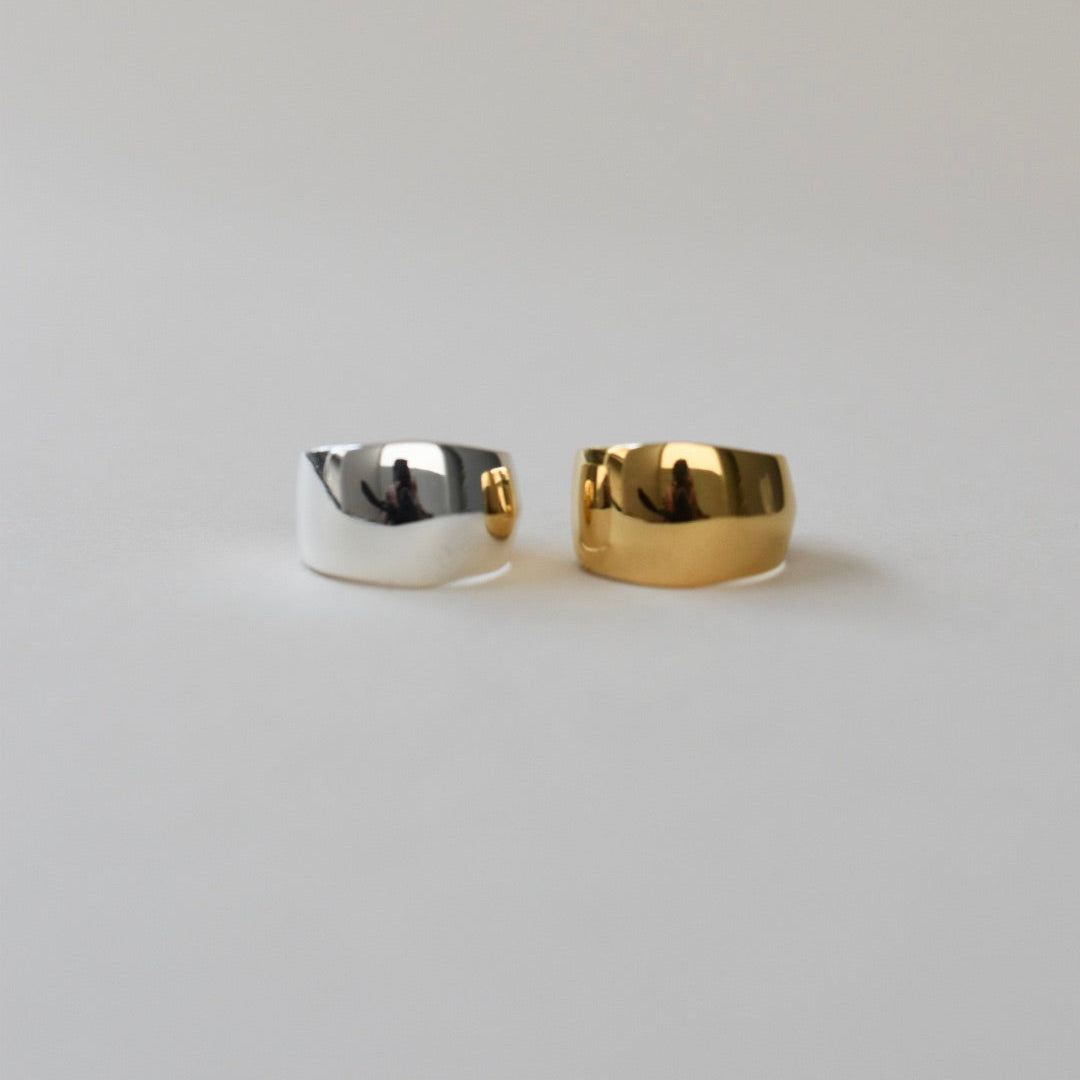 『Double』SILK Ring / Silver, Gold