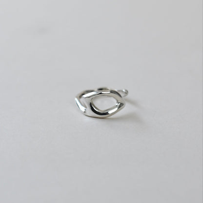 『Flat』Cuff Ring, Silver