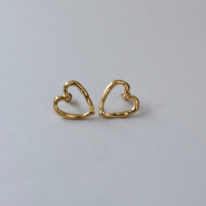 Melt Heart Pierce Mサイズ/ Silver, Gold