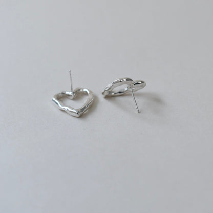 Melt Heart Pierce Mサイズ/ Silver, Gold