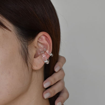 glass ear cuff_dew/ Sサイズ、Mサイズ（片耳）