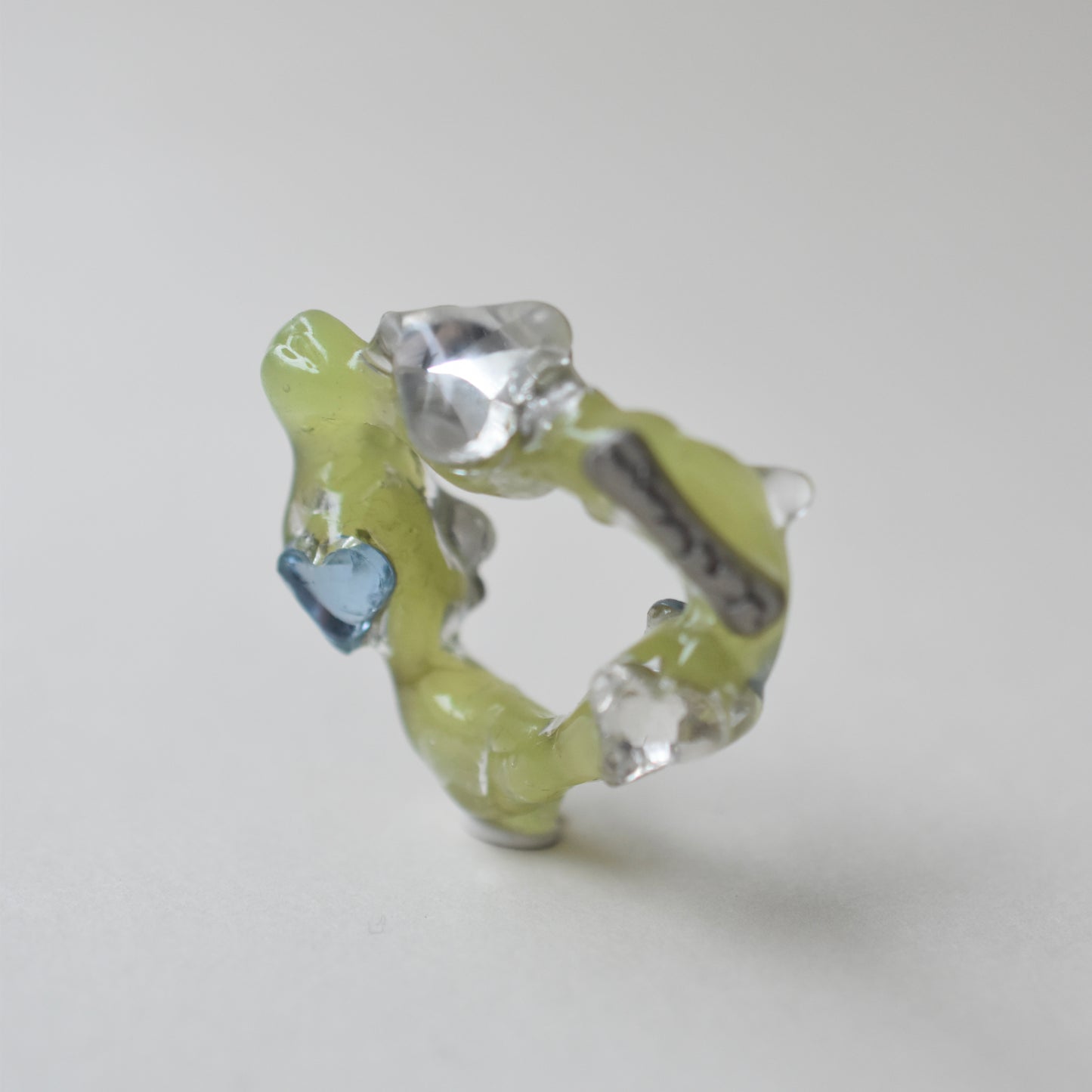 Lab Jelly Heart Ring / 14色
