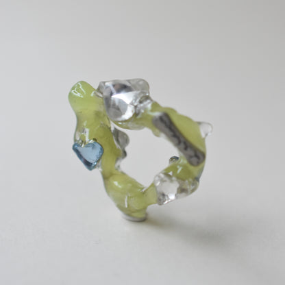 Lab Jelly Heart Ring / 14色