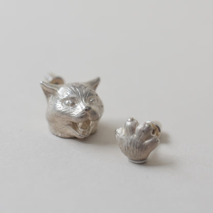 pierced earring talkative cat claw（片耳用）