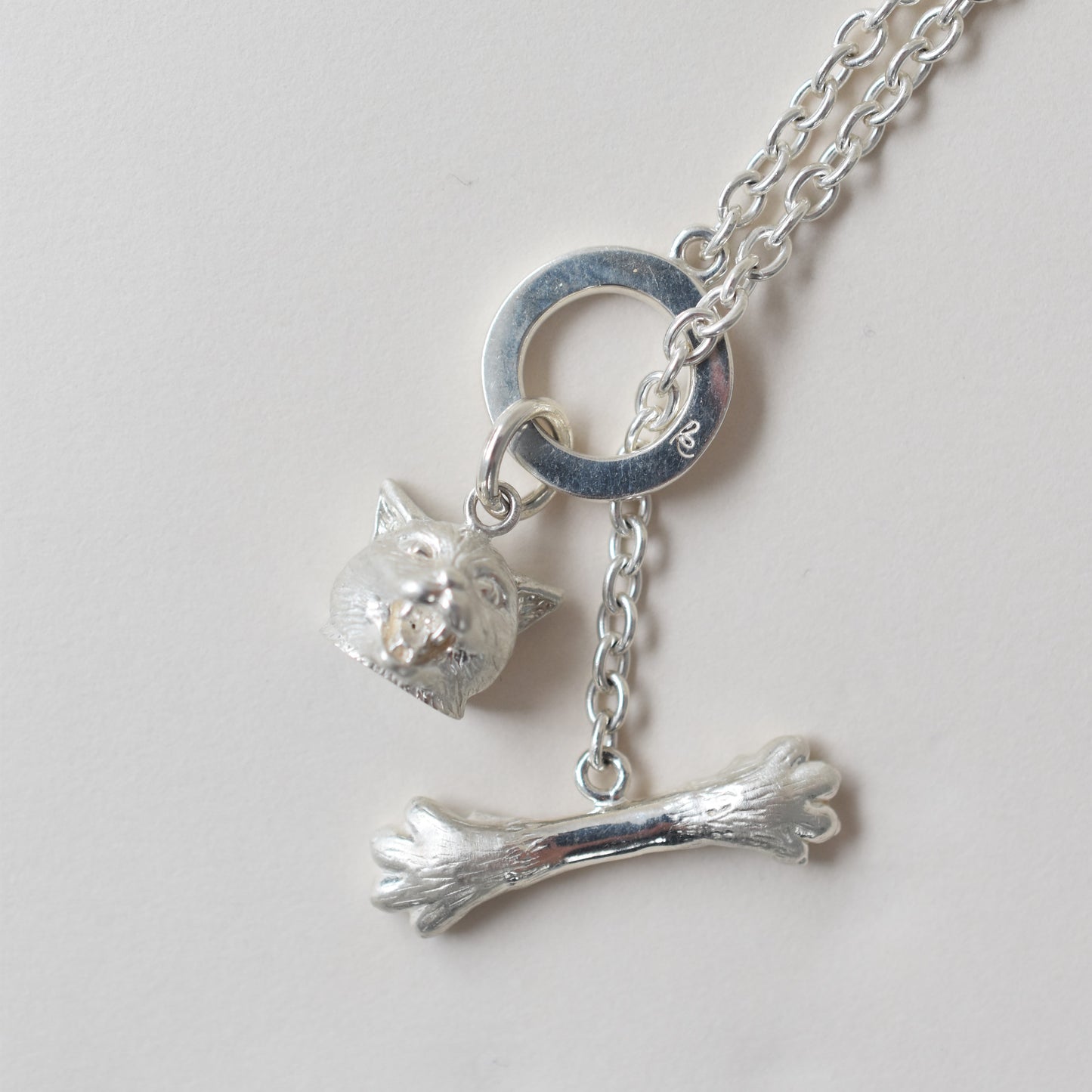 necklace talkative cat face ＆ claw