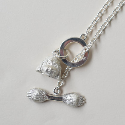 necklace puudle face ＆ claw