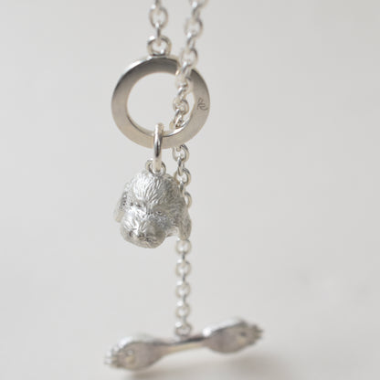 necklace puudle face ＆ claw