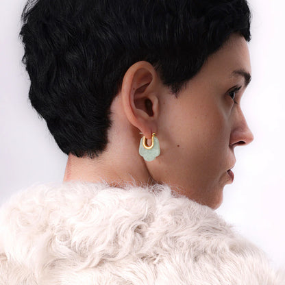 PADMA EARRING（LIGHT GREEN）