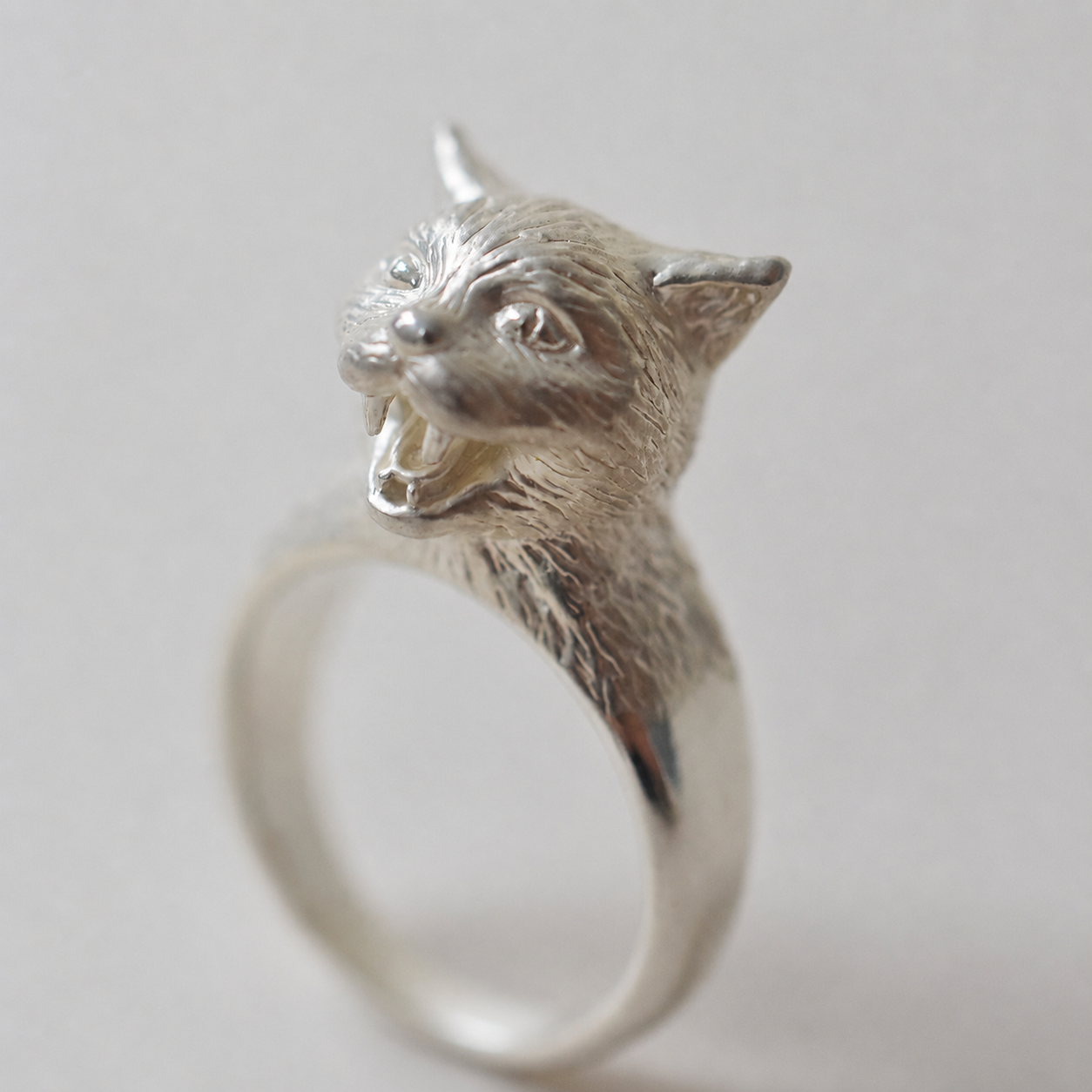 ring　talkative cat face