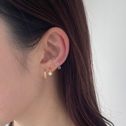 glass ear cuff_dew/ Sサイズ、Mサイズ（片耳）