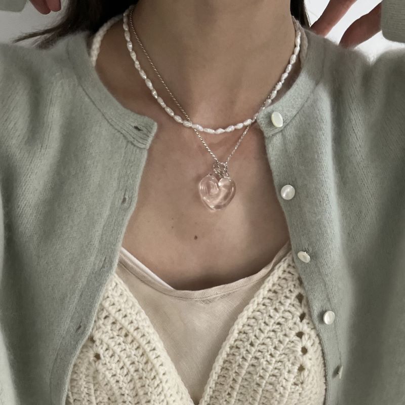 glass necklace『♡』