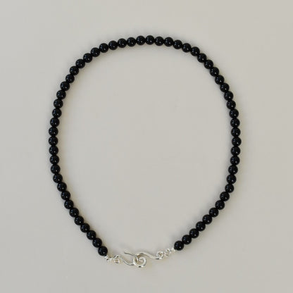 Spiral – Black Onyx Choker Necklace