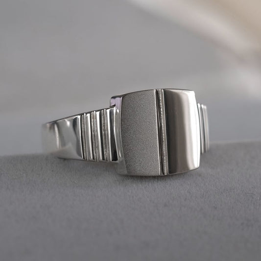 ljós og skuggi ring　シグネットリングL