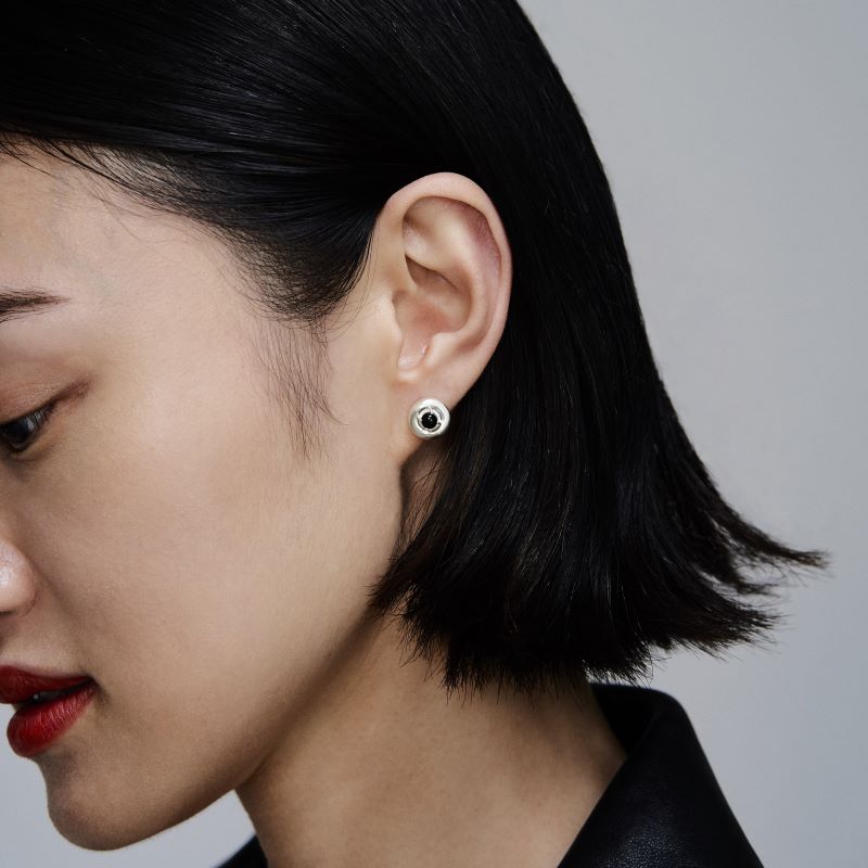 Onyx Mini Ball Earring