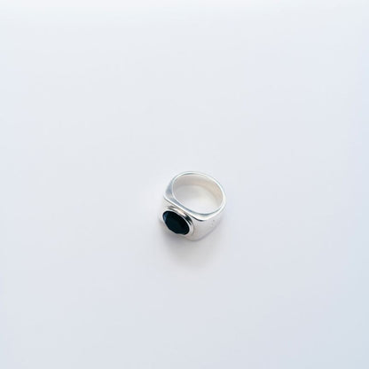 Sodalite Signet Ring No.2