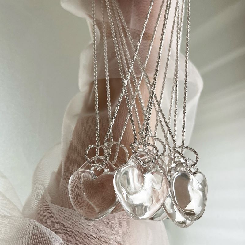 glass necklace『♡』