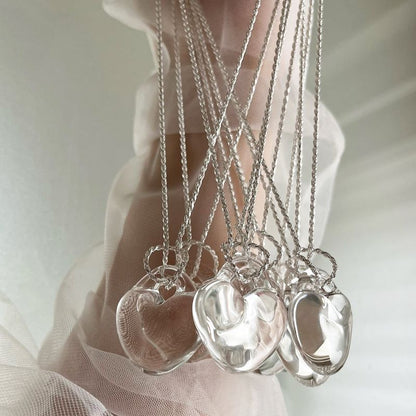 glass necklace『♡』