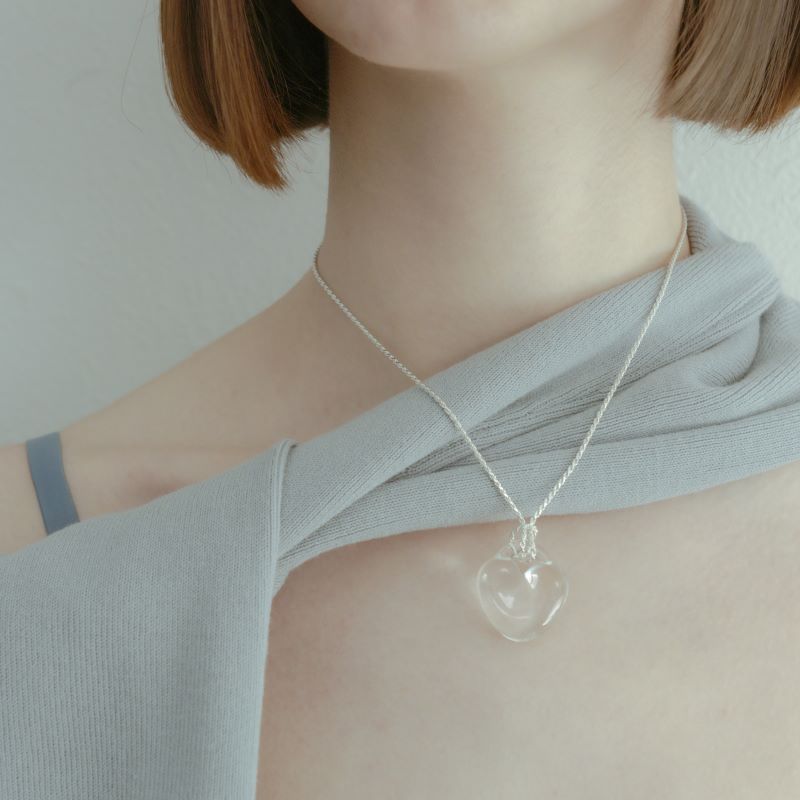 glass necklace『♡』