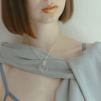 glass necklace『♡』