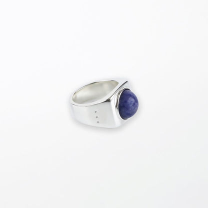 Sodalite Signet Ring No.2