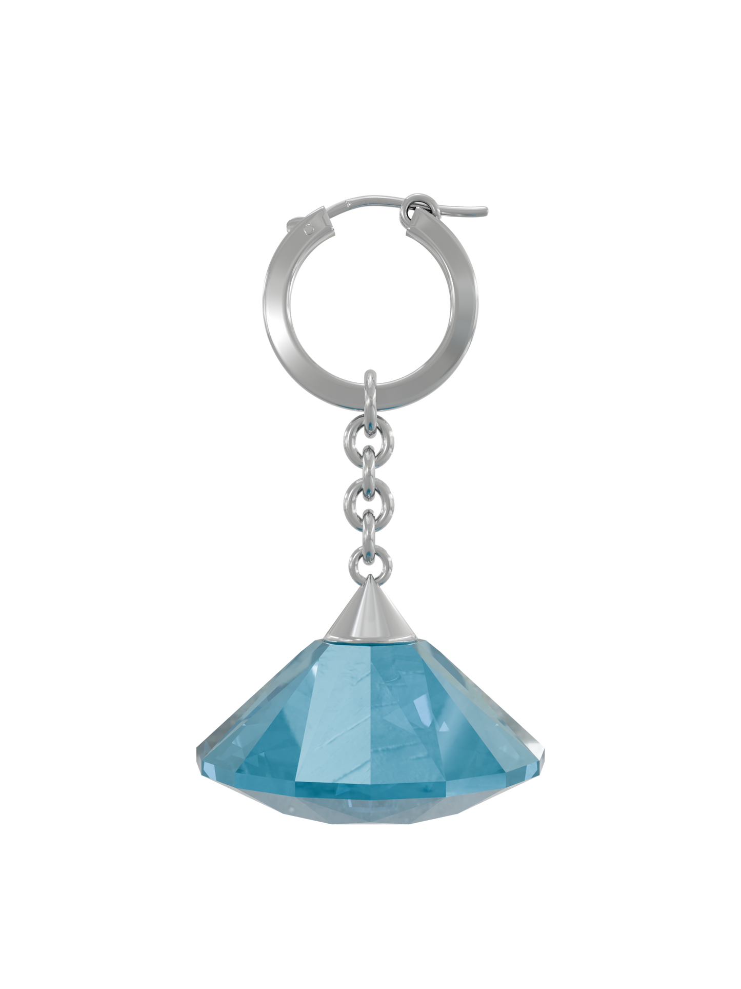 Glass Facet Earring / 4色（片耳用）