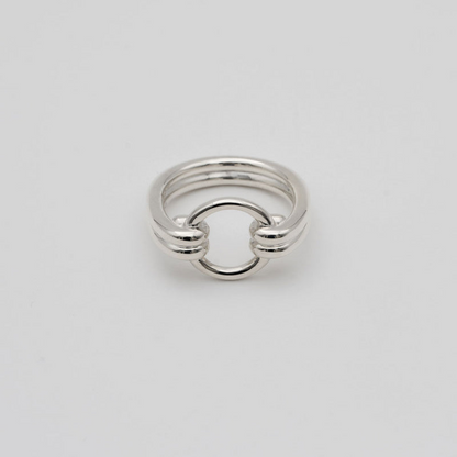 "Circle" open ring/ Silver, Gold