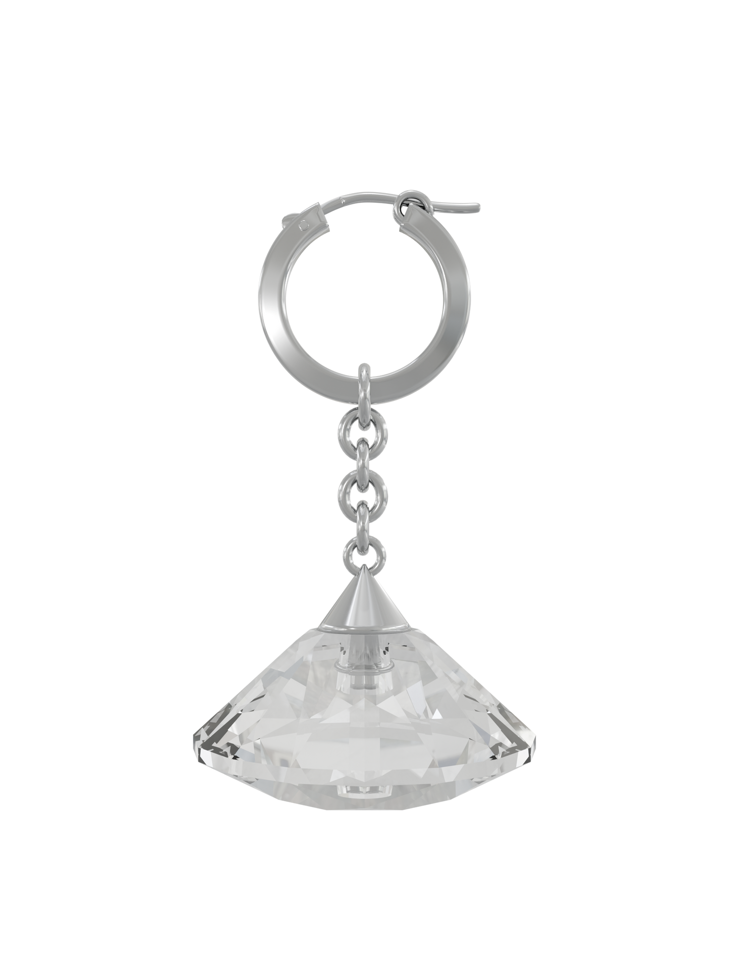Glass Facet Earring / 4色（片耳用）