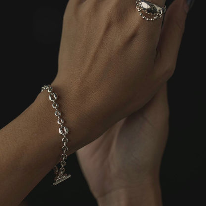 8hole bracelet Silver