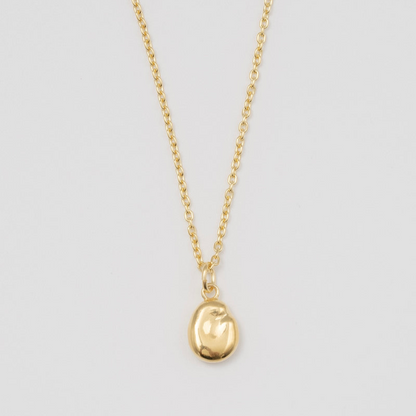 "Bean" charm necklace/ SILVER, GOLD