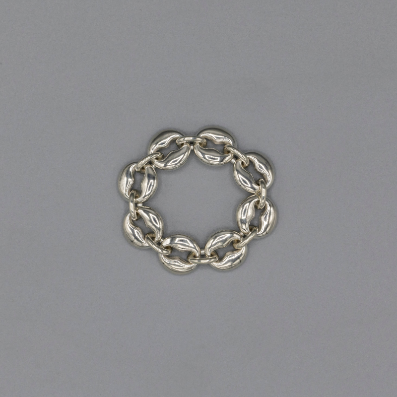 8hole ring Medium Silver