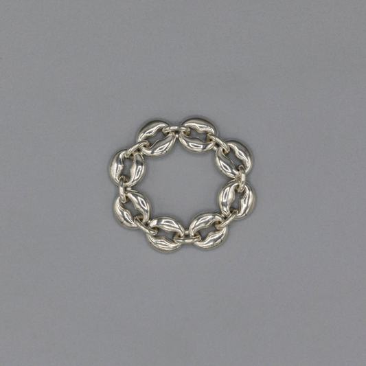 8hole ring Medium Silver