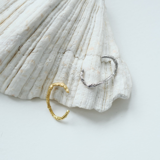 Branch Double Ring/ Gold, Silver